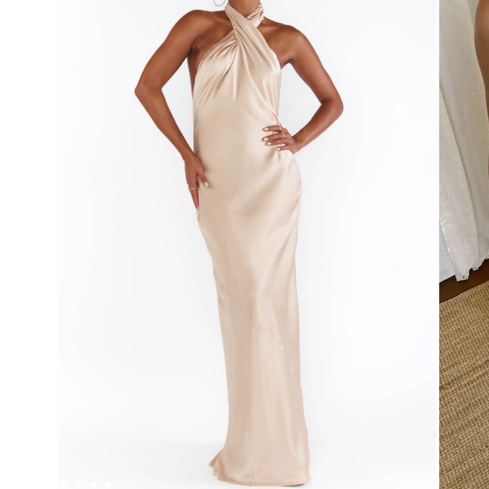 Jasmine Halter Maxi Dress XS